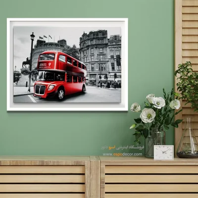 تابلو شیک برای دکور - انرژی لندن – تابلو سیاه و سفید - اسپو دکور