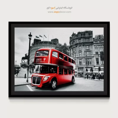 تابلو شیک برای دکور - انرژی لندن – تابلو سیاه و سفید - اسپو دکور