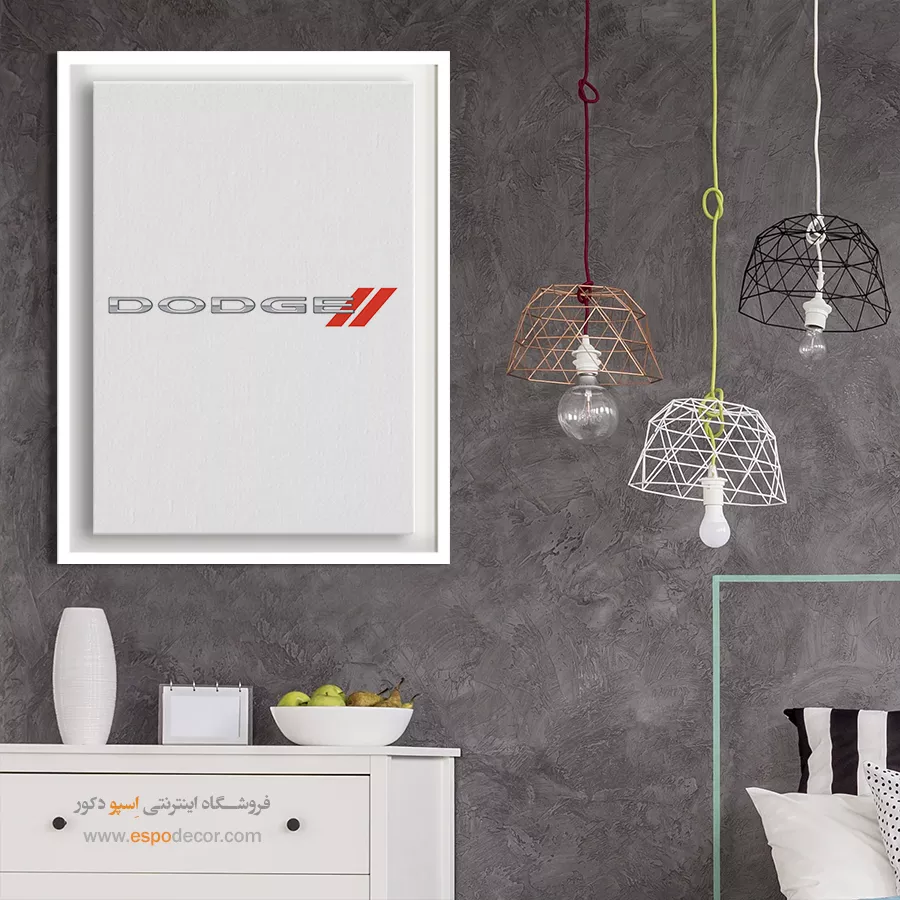 خرید تابلو برند ماشین دوج - دوج – تابلو لوگو ماشین - اسپو دکور