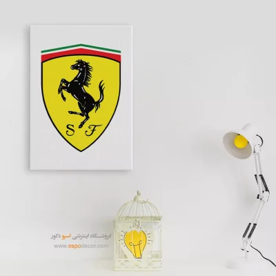 تابلو لوگو ماشین اسکودریا فراری