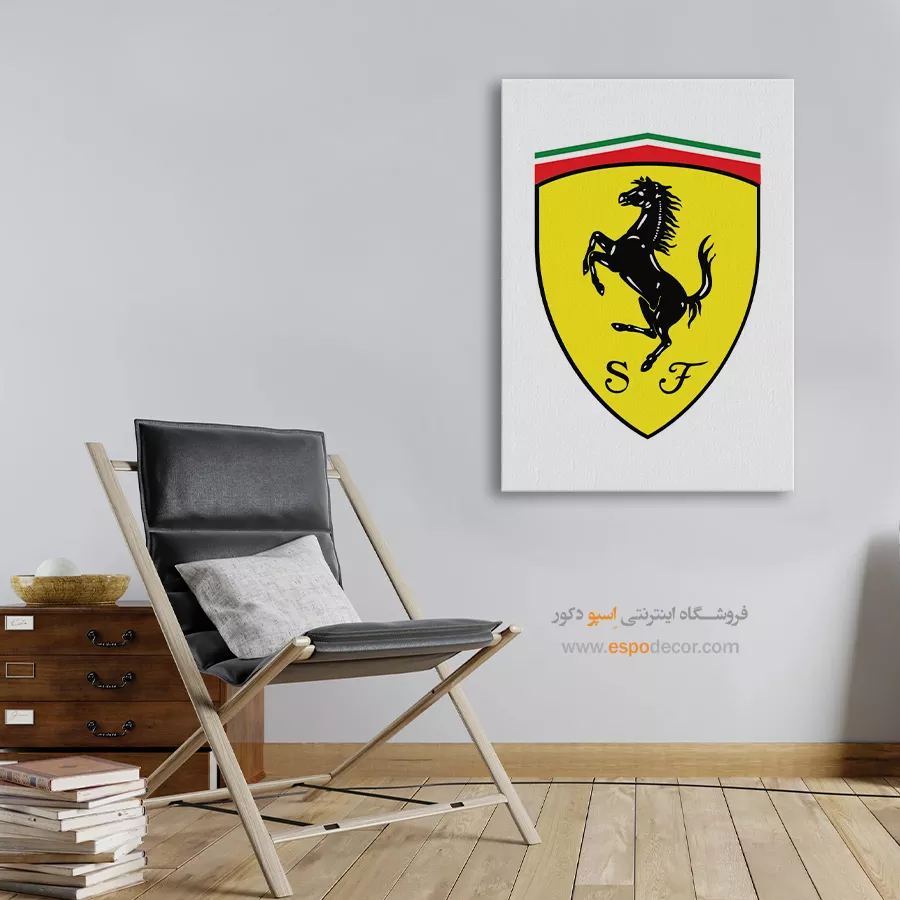 تابلو لوگو ماشین اسکودریا فراری