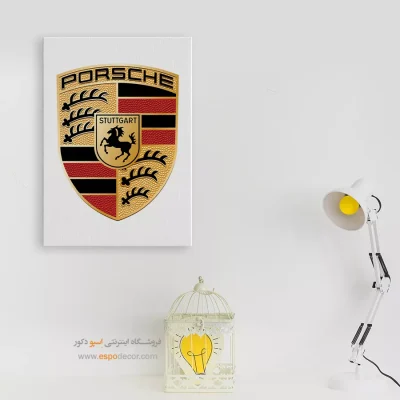 تابلو لوگو ماشین پورشه