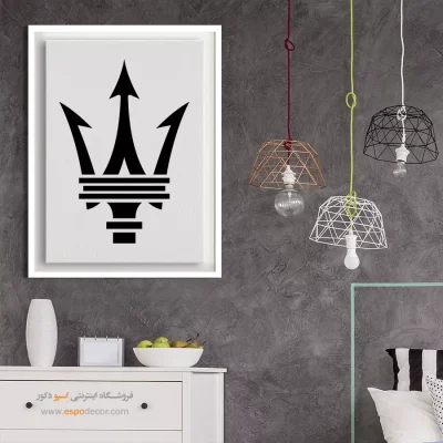 خرید تابلو لوگو مازراتی