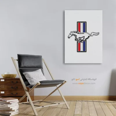 تابلو لوگو ماشین موستانگ