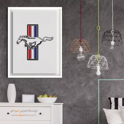 تابلو لوگو ماشین موستانگ