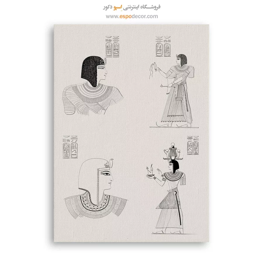 تابلو نقاشی های ژان فرانسوا شامپولیون - اسپو دکور