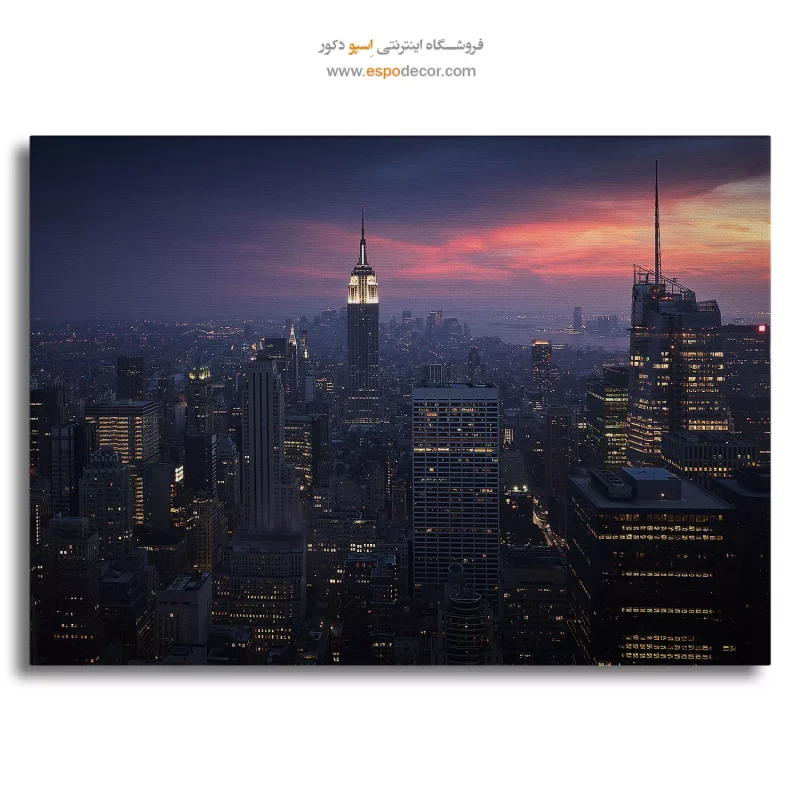 خرید تابلو غروب نیویورک