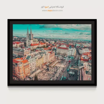 خرید تابلو شهر زاگرب - زاگرب – تابلو شهرها - اسپو دکور