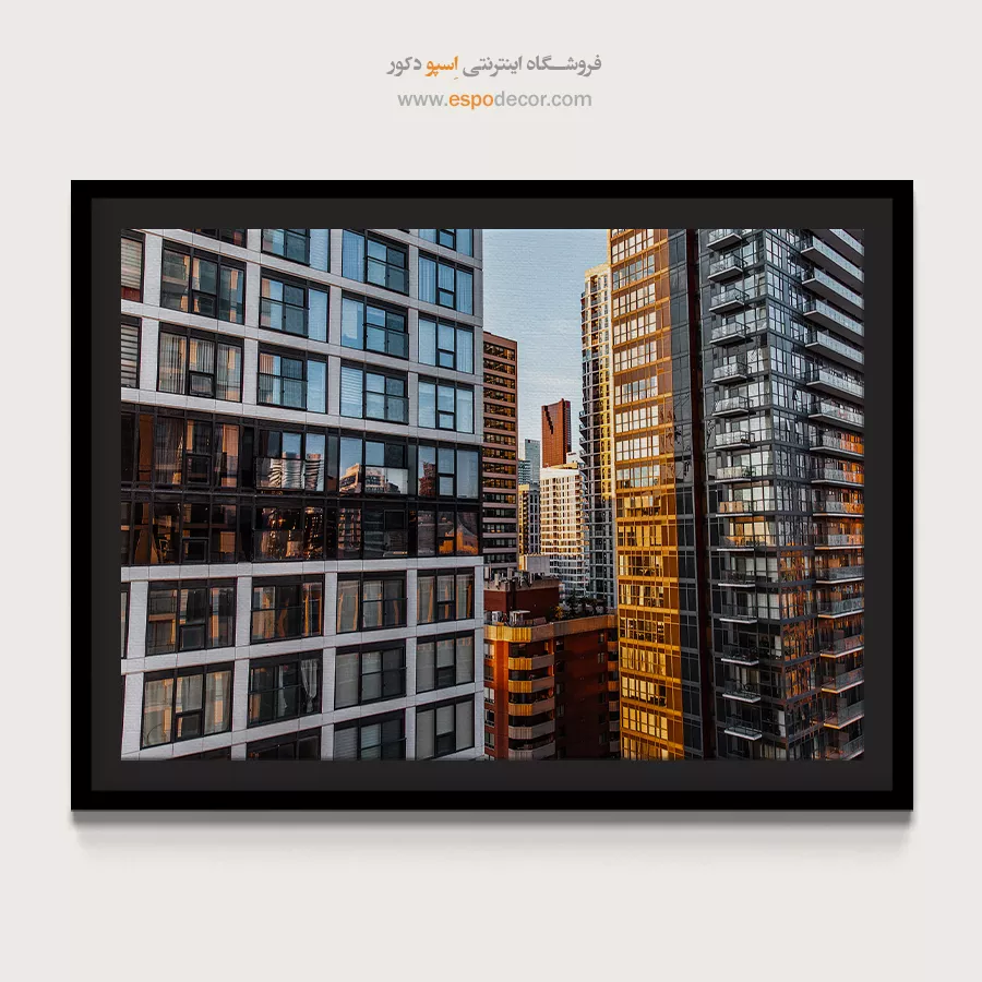 خرید تابلو ساختمانهای مدرن - ساختمانهای مدرن – تابلو شهرها - اسپو دکور