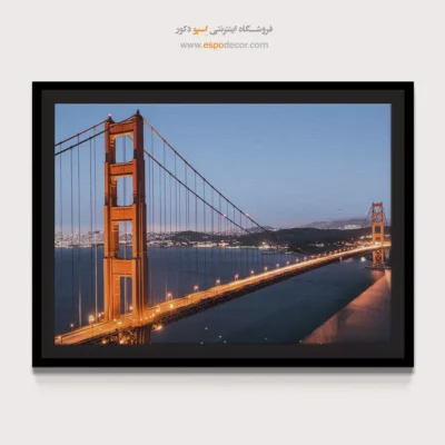 خرید تابلو پل گلدن گیت - پل گلدن گیت – تابلو شهرها - اسپو دکور