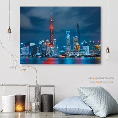 خرید تابلو بوم شهر چین