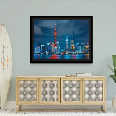 خرید تابلو بوم شهر چین