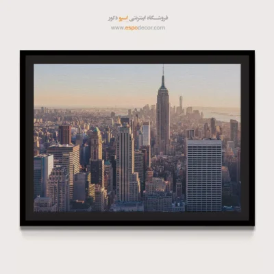 خرید تابلو ساختمان امپایر استیت - ساختمان امپایر استیت – تابلو شهرها - اسپو دکور
