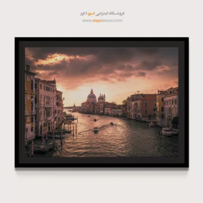 خرید تابلو کانال بزرگ ایتالیا - کانال بزرگ ایتالیا – تابلو شهرها - اسپو دکور