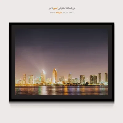 خرید تابلو در سن دیگو - انعکاس نور در سن دیگو – تابلو شهرها - اسپو دکور