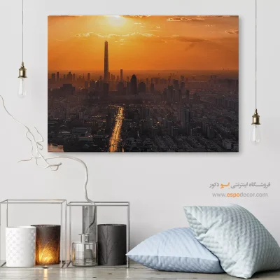خرید تابلو با تصاویر غروب