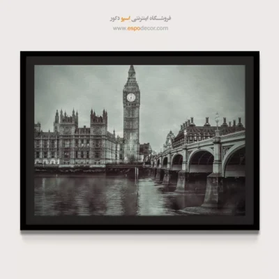 خرید تابلو برج ساعت لندن - برج ساعت لندن – تابلو شهرها - اسپو دکور