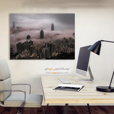 تابلو آسمان ابری لندن