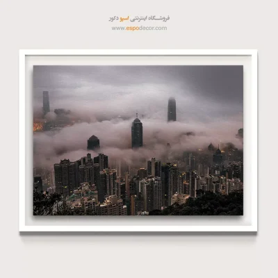 تابلو آسمان ابری لندن