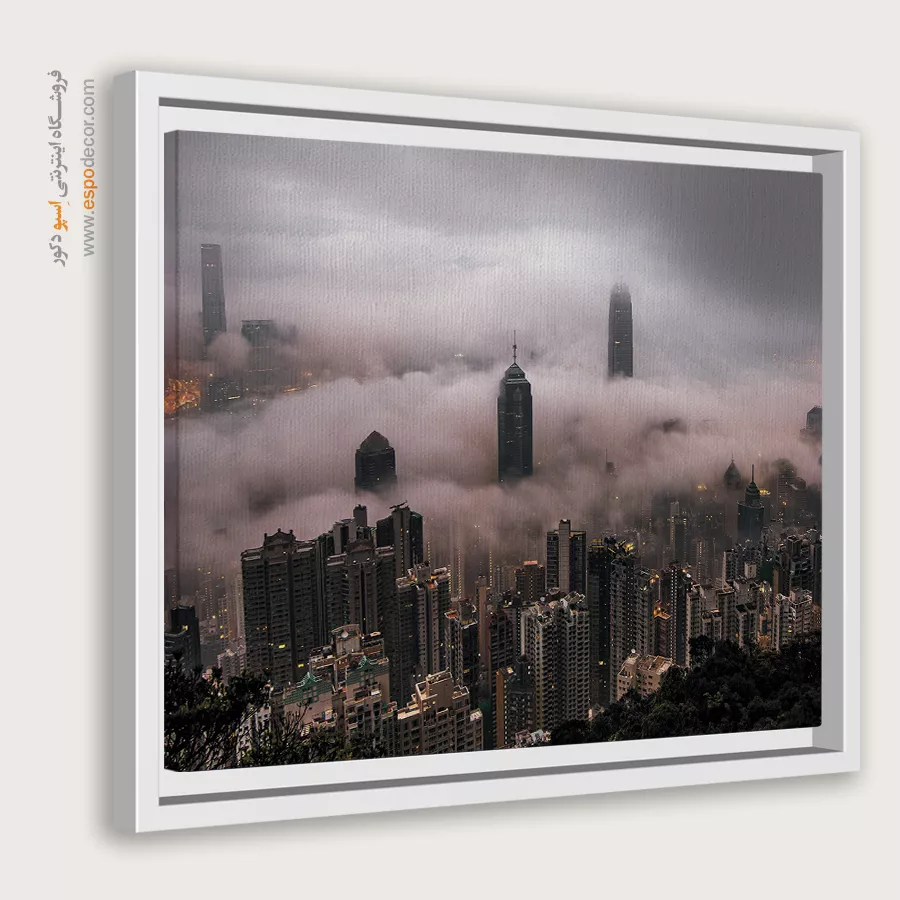 تابلو آسمان ابری لندن