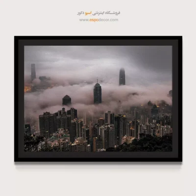 تابلو آسمان ابری لندن - آسمان ابری لندن – تابلو شهرها - اسپو دکور