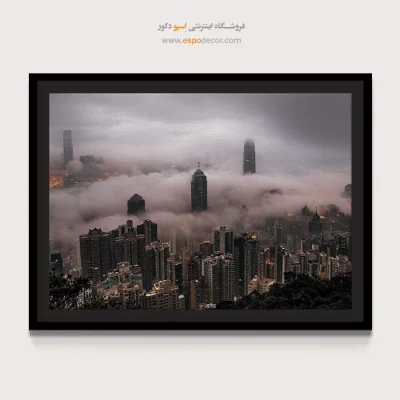 تابلو آسمان ابری لندن