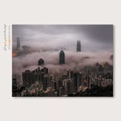 تابلو آسمان ابری لندن