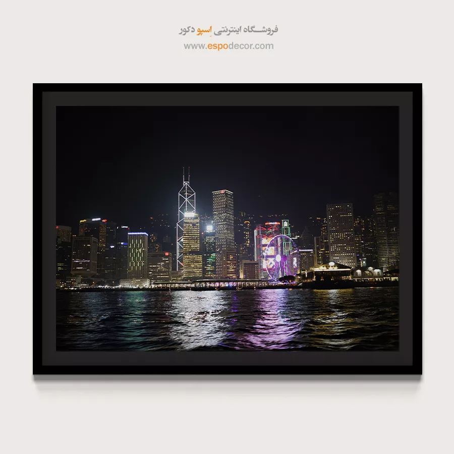 تابلو شب های هنگ کنگ - شب های هنگ کنگ – تابلو شهرها - اسپو دکور
