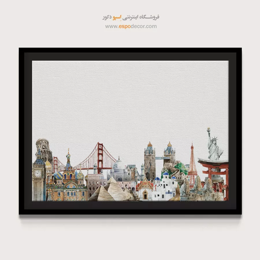 خرید تابلو سیاره مشتری - تابلو شهرها - اسپو دکور