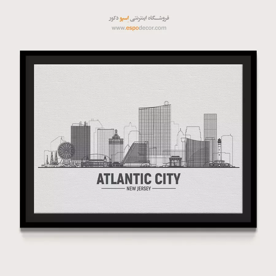 خرید تابلو کوه های یوسمیتی - آتلانتیک – تابلو شهرها - اسپو دکور