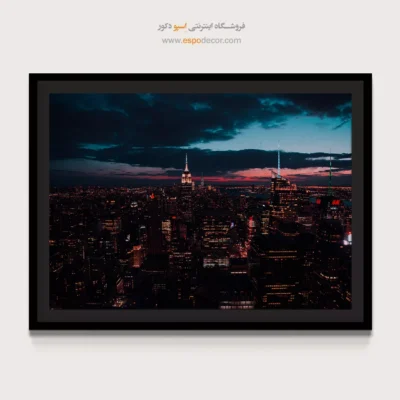 تابلو غروب نیویورک - غروب نیویورک – تابلو شهرها - اسپو دکور
