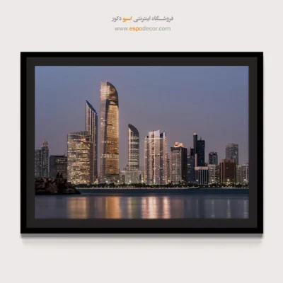خرید تابلو شهر ابوظبی - ابوظبی – تابلو شهرها - اسپو دکور