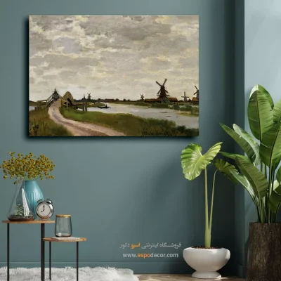 نقاشی منظره با رنگ‌های ملایم