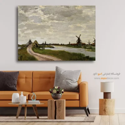 نقاشی منظره با رنگ‌های ملایم