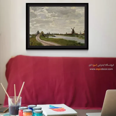 نقاشی منظره با رنگ‌های ملایم