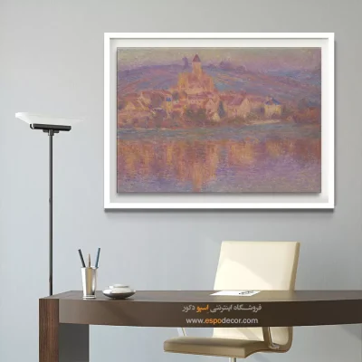 تابلو نقاشی کلود مونه - تابلو نقاشی با رنگ‌های پاستلی - اسپو دکور