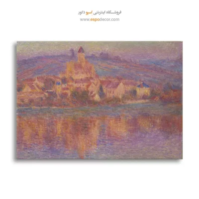 تابلو نقاشی کلود مونه - تابلو نقاشی با رنگ‌های پاستلی - اسپو دکور