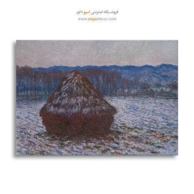 پشته گندم – تابلو نقاشی کلود مونه - تابلو با سبک امپرسیونیستی نرم - اسپو دکور