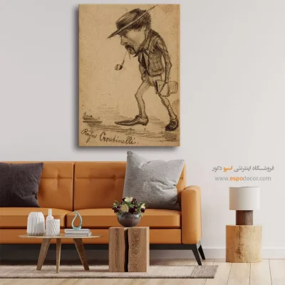 نقاشی با موضوع گل‌های آبی