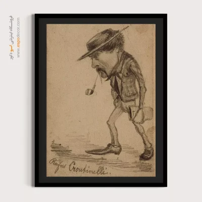 نقاشی با موضوع گل‌های آبی