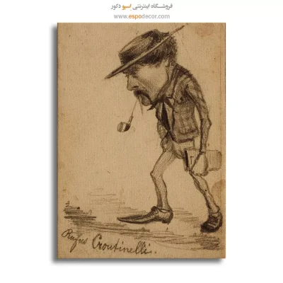 نقاشی با موضوع گل‌های آبی