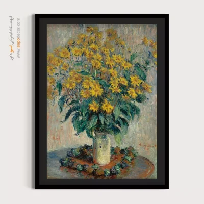 تابلو دیواری با منظره گل و باغ