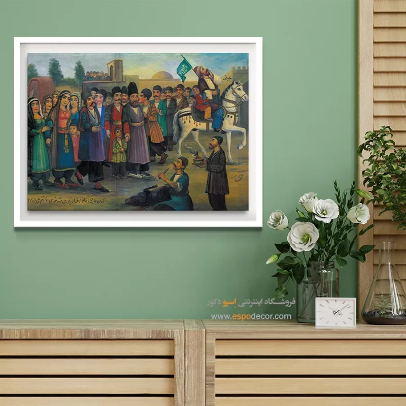 چاوشی خوانی - تابلو نقاشی قهوه خانه ای - Image 3