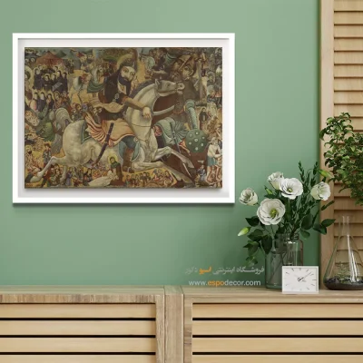 نبرد کربلا – تابلو نقاشی قهوه خانه ای - اسپو دکور