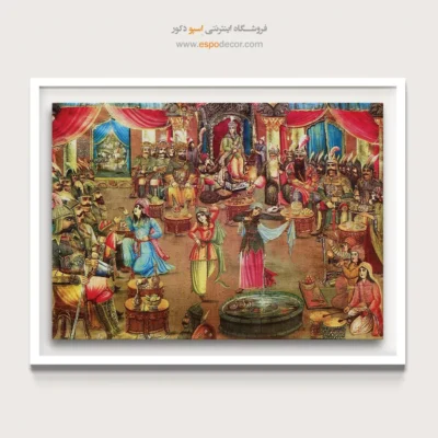 جشن نبرد دوازده رخ – تابلو نقاشی قهوه خانه ای - اسپو دکور