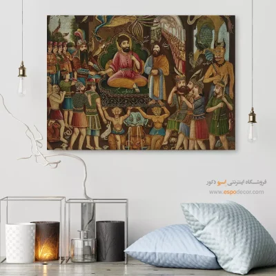 حضرت سلیمان – تابلو نقاشی قهوه خانه ای - اسپو دکور