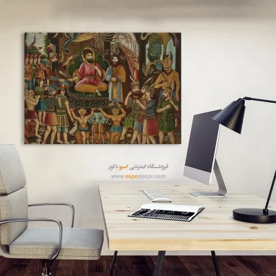 حضرت سلیمان – تابلو نقاشی قهوه خانه ای - اسپو دکور