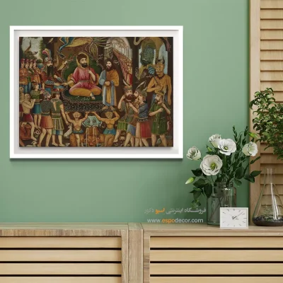 حضرت سلیمان – تابلو نقاشی قهوه خانه ای - اسپو دکور