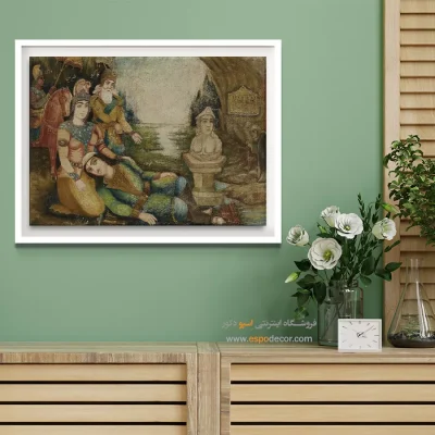 شیرین و فرهاد – تابلو نقاشی قهوه خانه ای - اسپو دکور