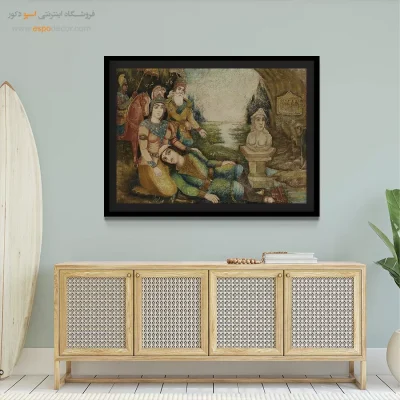 شیرین و فرهاد – تابلو نقاشی قهوه خانه ای - اسپو دکور